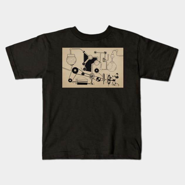 Steamplant Willie Kids T-Shirt by IcarusPoe